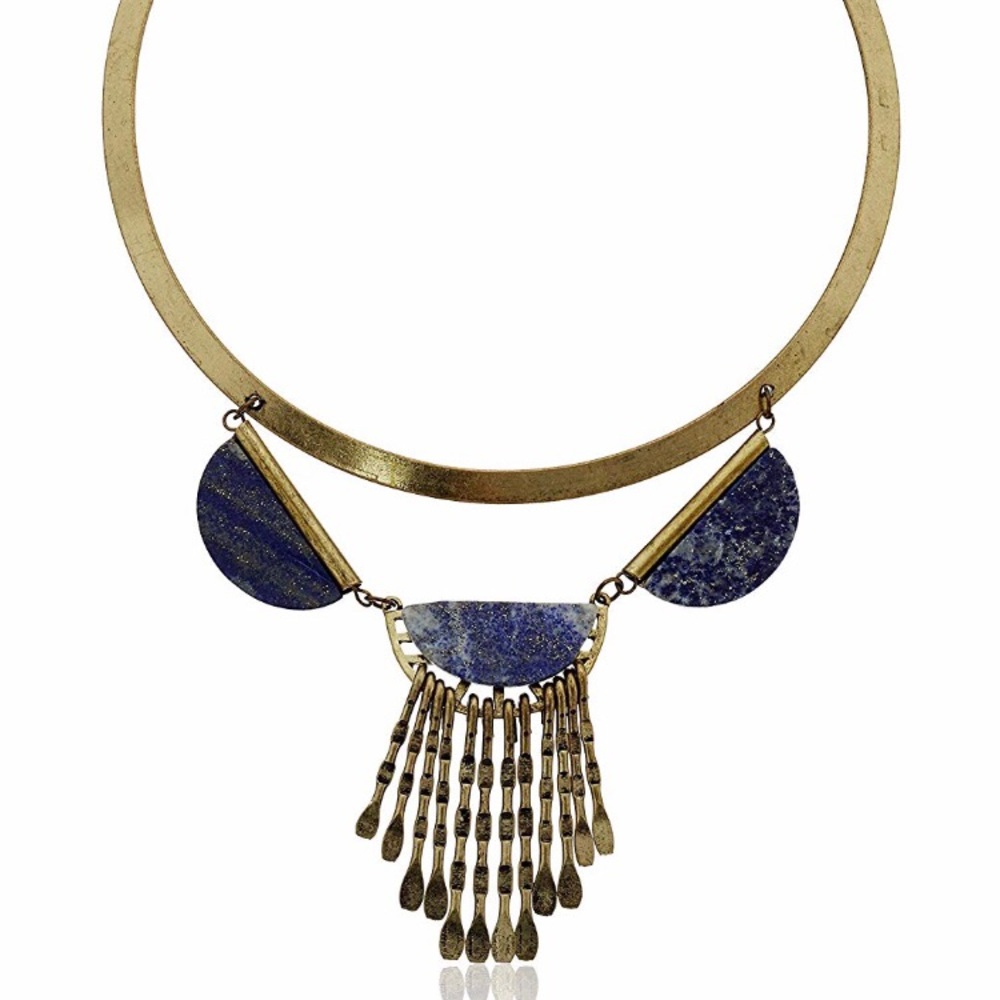 Brass collar necklace/choker